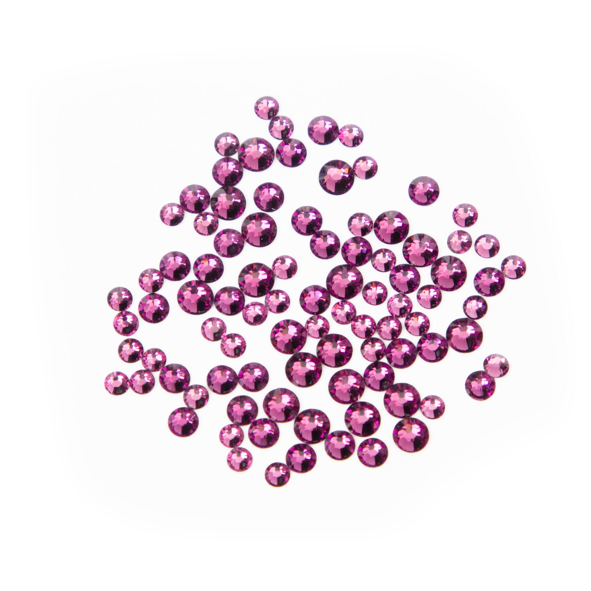 Mixed Round Flatback Austrian Crystals